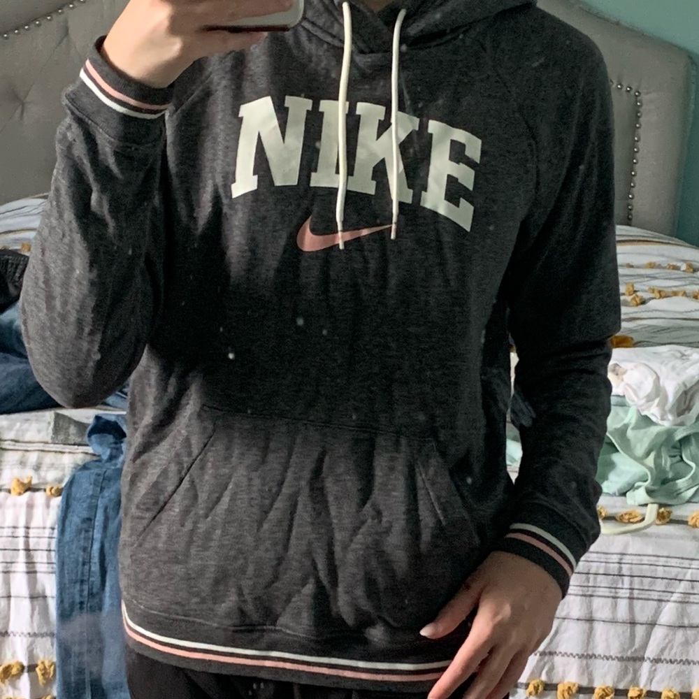 Gray Nike hoodie